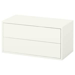 IKEA EKET Cabinet with 2 drawers, white, Width: 27 1/2 in , IKEA Sale | 72639DTGE