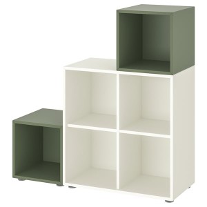 IKEA EKET storage combination with feet, white/gray-green, 41 3/8x13 3/4x42 1/8 in , IKEA Sale | 72410LEPA