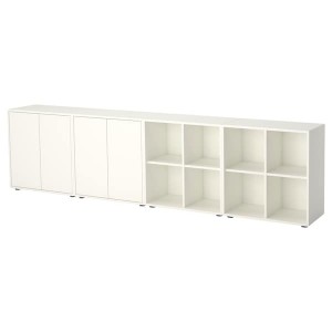 IKEA EKET storage combination with feet, white, 110 1/4x13 3/4x28 3/8 in , IKEA Sale | 35694LTDW