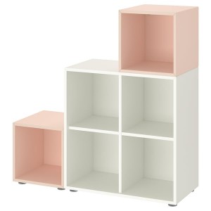 IKEA EKET storage combination with feet, white/pale pink, 41 3/8x13 3/4x42 1/8 in , IKEA Sale | 09843TOQG