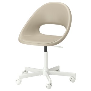 IKEA ELDBERGET / MALSKÄR swivel chair, beige/white , IKEA Sale | 58473OQAY