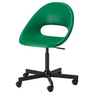 IKEA ELDBERGET / MALSKÄR swivel chair, green/black , IKEA Sale | 19823KAUV