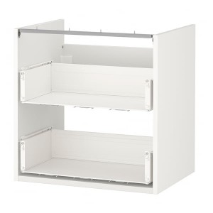 IKEA ENHET Base cabinet for sink with 2 drawers, white, 24x18x24 in , IKEA Sale | 87651DMFV