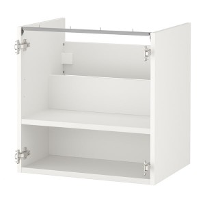 IKEA ENHET Base cabinet for sink with shelf, white, 24x18x24 in , IKEA Sale | 27095CTSN