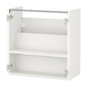 IKEA ENHET Base cabinet for sink with shelf, white, 24x12x24 in , IKEA Sale | 91564MXTZ