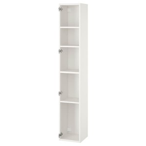 IKEA ENHET High cabinet with 4 shelves, white, 12x12x72 in , IKEA Sale | 41965TPRL