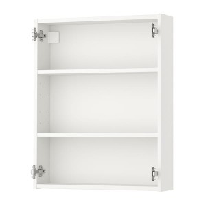 IKEA ENHET Wall cabinet with 2 shelves, white, 24x6x30 in , IKEA Sale | 93786OUIE