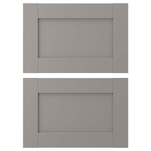 IKEA ENHET drawer front, gray frame, 18x12 in, 2 pack , IKEA Sale | 43659XIWD