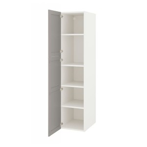 IKEA ENHET high cabinet with 2 doors, white/gray frame, 18x24 3/4x80 in , IKEA Sale | 20584NCYH