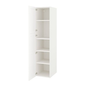 IKEA ENHET high cabinet with 2 doors, white/white frame, 18x24 3/4x80 in , IKEA Sale | 38024MXSO