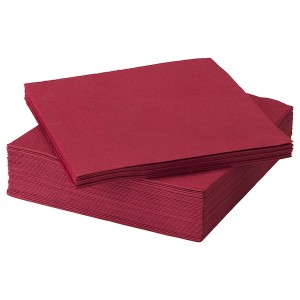 IKEA FANTASTISK paper napkin, dark red, 15 ¾x15 ¾ in, 50 pack , IKEA Sale | 61530YZOI