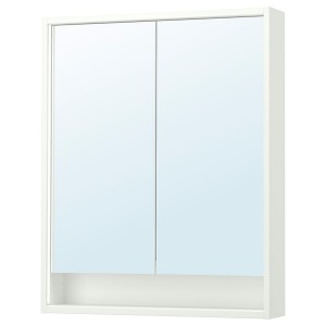 IKEA FAXÄLVEN mirror cabinet w built-in lighting, white, 30x6x37 in , IKEA Sale | 96830ALYU