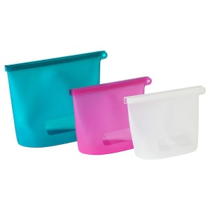 IKEA FILFISK 3-piece resealable bag set, multicolor, 1.1/1.3/2.6 qt , IKEA Sale | 39612VNTR