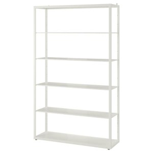 IKEA FJÄLKINGE Shelf unit, white, 46 1/2x76 in , IKEA Sale | 12937WMPN