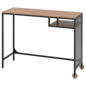 IKEA FJÄLLBO Laptop table, black, 39 3/8x14 1/8 in , IKEA Sale | 90468EMNS