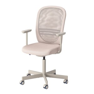 IKEA FLINTAN office chair with armrests, beige , IKEA Sale | 85961JWNU