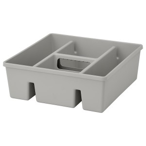 IKEA FÅNGGRÖDA insert with compartments, light gray, 11 ¾x11 ¾x4 ¼ in , IKEA Sale | 83469QNVL