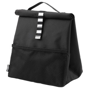 IKEA FRAMTUNG lunch bag, black, 8 ¾x6 ¾x13 ¾ in , IKEA Sale | 90374ECFG