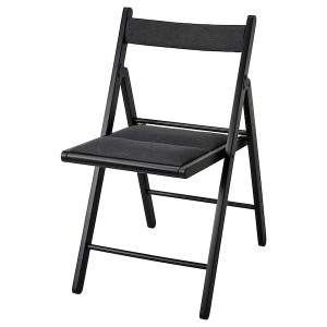 IKEA FRÖSVI folding chair, black/Knisa dark gray , IKEA Sale | 96531NYIA