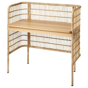 IKEA FRYKSÅS desk, rattan, 43 1/4x21 1/8 in , IKEA Sale | 04637VCWD