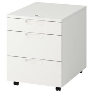 IKEA GALANT Drawer unit on casters, white, 17 3/4x21 5/8 in , IKEA Sale | 56129ANGK