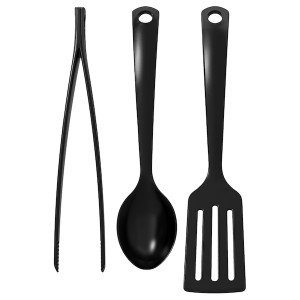 IKEA GNARP 3-piece kitchen utensil set, black , IKEA Sale | 67852EGTU