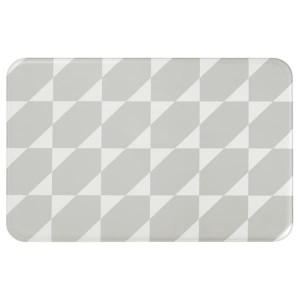 IKEA GÅNGPASSAGE kitchen mat, gray/white, 1'6 inx2'4 in , IKEA Sale | 42876ASGQ