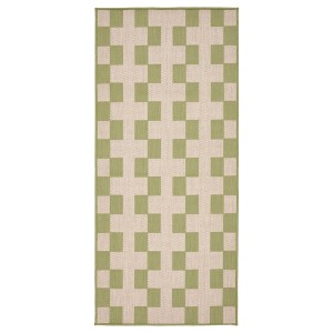 IKEA GÅNGSTIG kitchen mat, flatwoven green/off-white, 2'4 inx5'3 in , IKEA Sale | 97625HXZB