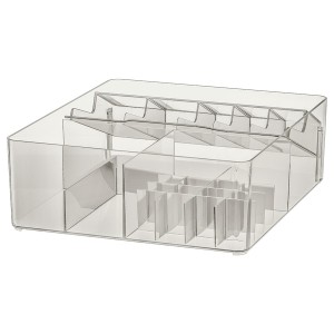 IKEA GODMORGON Box with compartments, smoked, 12 ½x11x4 in , IKEA Sale | 61078BTKQ