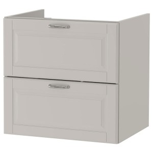 IKEA GODMORGON Sink cabinet with 2 drawers, Kasjön light gray, 23 5/8x18 1/2x22 7/8 in , IKEA Sale | 34650ODIC