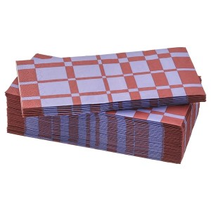 IKEA GROPLÖJA paper napkin, patterned lilac/dark red, 15x15 in, 30 pack , IKEA Sale | 64752DVUP