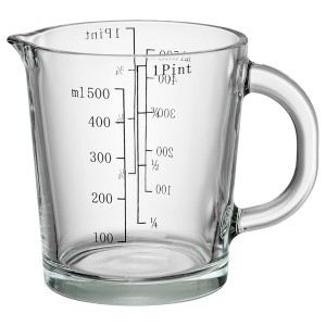 IKEA GULLPIGG measuring cup, tempered glass, 20 oz , IKEA Sale | 19234NMWK