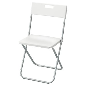 IKEA GUNDE Folding chair, white , IKEA Sale | 34895JWDM