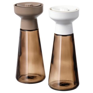 IKEA HALVTOM spice mill, glass/brown, 7 ½ in, 2 pack , IKEA Sale | 81795TIFW