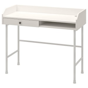 IKEA HAUGA desk, white, 39 3/8x17 7/8 in , IKEA Sale | 79213UXZG