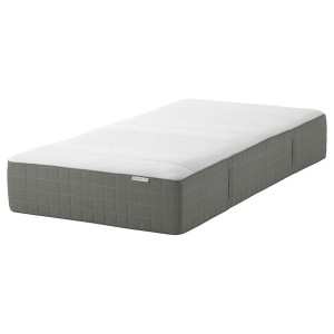 IKEA HAUGSVÄR hybrid mattress, medium firm/dark gray, Twin , IKEA Sale | 27950AUYC