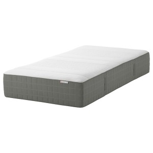 IKEA HAUGSVÄR hybrid mattress, plush/dark gray, Twin , IKEA Sale | 09574MXKP