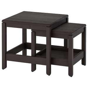 IKEA HAVSTA nesting tables, set of 2, dark brown , IKEA Sale | 30546UTEG