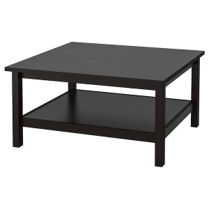 IKEA HEMNES Coffee table, black-brown, 35 3/8x35 3/8 in , IKEA Sale | 04163MKJS