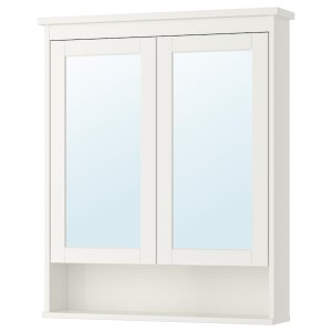 IKEA HEMNES Mirror cabinet with 2 doors, white, 32 5/8x6 1/4x38 5/8 in , IKEA Sale | 05261INEX