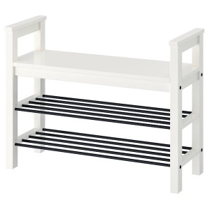 IKEA HEMNES bench with shoe storage, white, 33 1/2x12 5/8x25 5/8 in , IKEA Sale | 34012CFAS