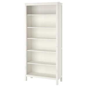 IKEA HEMNES bookcase, white stain, 35 3/8x77 1/2 in , IKEA Sale | 70293UHDB