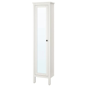 IKEA HEMNES high cabinet with mirror door, white, 19 1/4x12 1/4x78 3/4 in , IKEA Sale | 38501RWLV