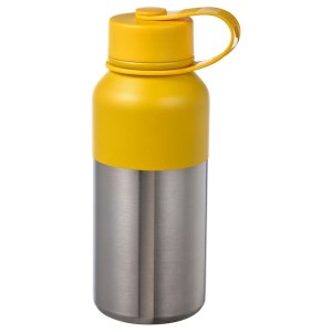 IKEA HETLEVRAD vacuum flask, stainless steel/yellow, 17 oz , IKEA Sale | 48037LQBH