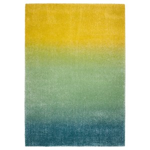 IKEA HOTELLRUM rug, high pile, blue/green yellow, 5'3 inx7'7 in , IKEA Sale | 17894KYAX