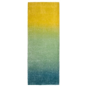 IKEA HOTELLRUM rug, high pile, blue/green yellow, 2'7 inx6'7 in , IKEA Sale | 84750JNQA