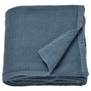 IKEA HUMLEMOTT throw, blue-gray, 51x67 in , IKEA Sale | 96578QHDF