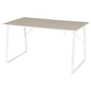 IKEA HUVUDSPELARE gaming desk, beige, 55 1/8x31 1/2 in , IKEA Sale | 37421OGRL