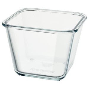 IKEA IKEA 365+ food container, square/glass, 41 oz , IKEA Sale | 13479BUXR