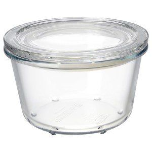 IKEA IKEA 365+ food container with lid, glass, 20 oz , IKEA Sale | 90157KRTA